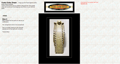 Desktop Screenshot of exoticguitarstraps.com