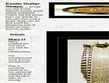 Tablet Screenshot of exoticguitarstraps.com